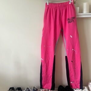 GALLERY DEPT PAINTED FLARE SWEATPANTS PINK
